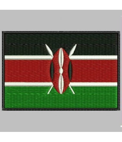 Embroidered patch KENIA FLAG