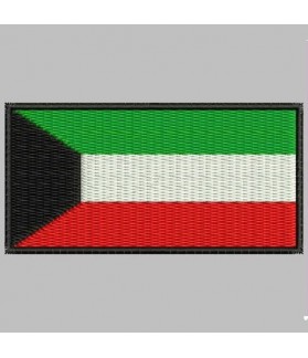 Embroidered patch KUWAIT FLAG