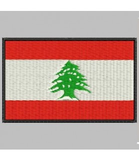 Embroidered patch LIBANO FLAG