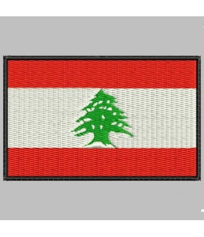 Embroidered patch LIBANO FLAG