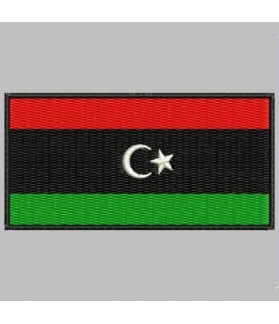 Embroidered patch LIBIA FLAG