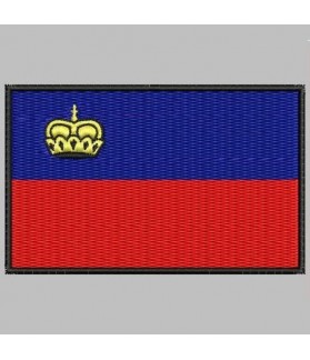 Embroidered patch LIECHTENSTEIN FLAG
