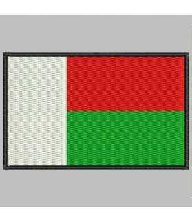 Embroidered patch MADAGASCAR FLAG
