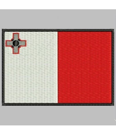 Embroidered patch MALTA FLAG