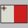 Embroidered patch MALTA FLAG
