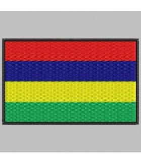 Embroidered patch MOURICIO FLAG