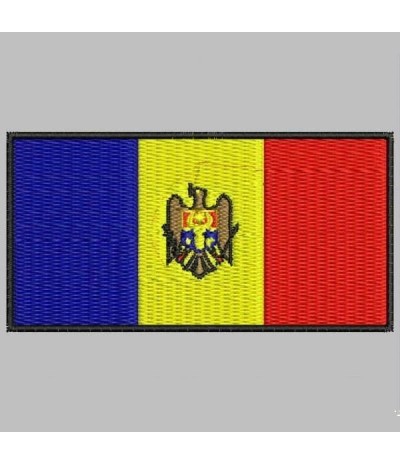 Embroidered patch MOLDAVIA FLAG