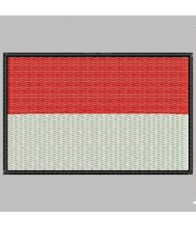 Embroidered patch MONACO FLAG