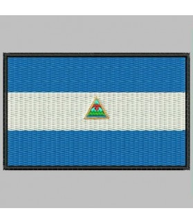 Embroidered patch NICARAGUA FLAG