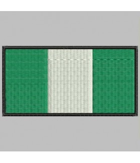 Embroidered patch NIGERIA FLAG