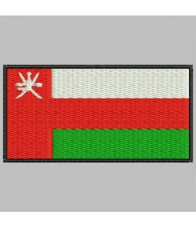 Embroidered patch OMAN FLAG