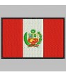 Embroidered patch PERU FLAG