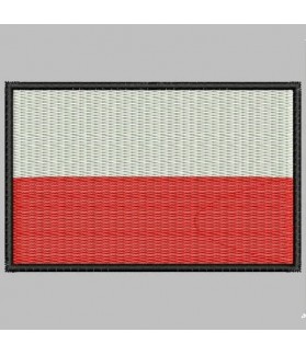 Embroidered patch POLAND FLAG