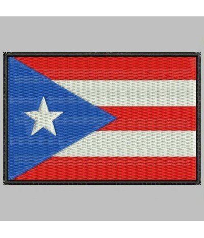 Embroidered patch PUERTO RICO FLAG