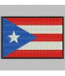 Embroidered patch PUERTO RICO FLAG