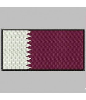Embroidered patch QATAR FLAG