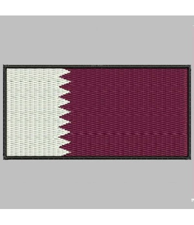 Embroidered patch QATAR FLAG