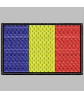 Embroidered patch ROMANIA FLAG