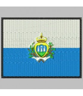 Embroidered patch SAN MARINO FLAG
