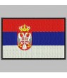 Embroidered patch SERBIA FLAG