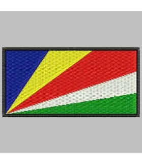 Embroidered patch SEYCHELLES FLAG