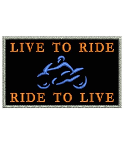 Iron patch LIVE TO RIDE