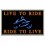 remendo bordado LIVE TO RIDE