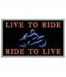 remendo bordado LIVE TO RIDE
