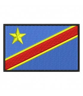 Embroidered Patch FLAG CONGO