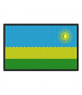 EMBROIDERED PATCH FLAG RUANDA