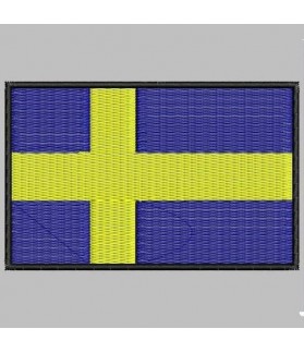 Embroidered patch SWEDEN FLAG