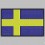 Embroidered patch SWEDEN FLAG