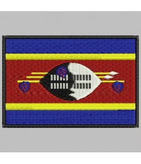 Embroidered patch SWAZILANDIA FLAG