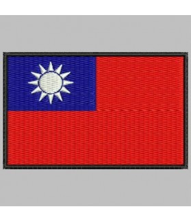Embroidered patch TAIWAN FLAG