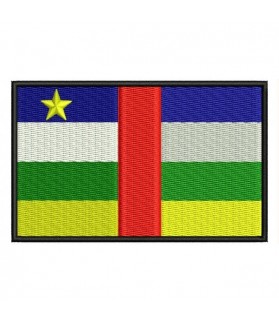 REPUBLICA CENTRO AFRICANA TOPPA RICAMATA FLAG