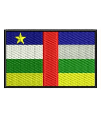 REPUBLICA CENTRO AFRICANA Remendo Bordado FLAG