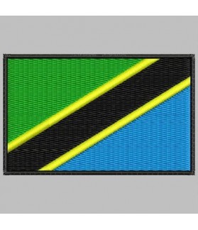 Embroidered patch TANZANIA FLAG