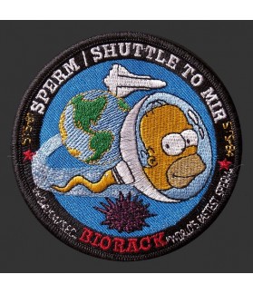 Sperm shuttle to mir Embroidered patch