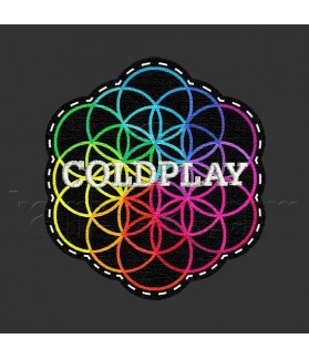 Embroidered patch COLDPLAY