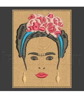 Frida Kahlo Remendó bordado