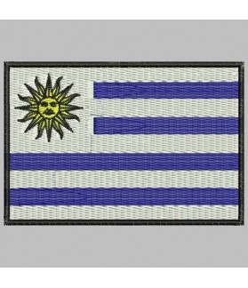 Embroidered patch URUGUAY FLAG