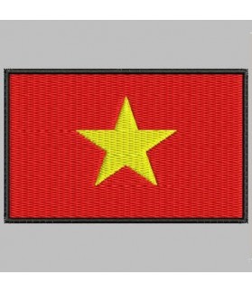 Embroidered patch VIETNAM FLAG