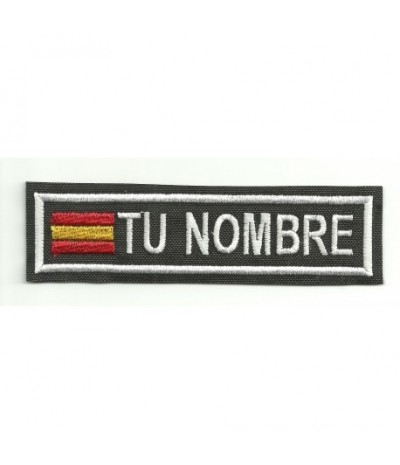 PARCHE BORDADO bandera nombre