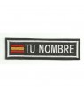 PARCHE BORDADO bandera nombre