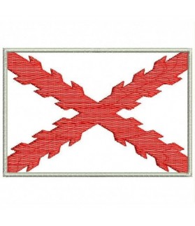 Embroidered patch BORGOÑA FLAG