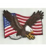 Remendo Bordado ÁGUIA AMERICANA BANDEIRA