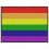 Embroidered patch GAY FLAG