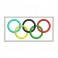 Embroidered patch OLYMPICS GAME FLAG