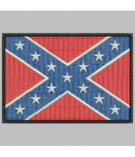 Embroidered patch CONFEDERATE FLAG