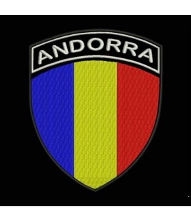 Embroidered patch ANDORRA FLAG COAT 